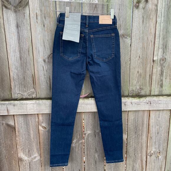 Everlane Jeans The Mid-Rise Skinny Stretch Size 23 Regular NWT Sustainable Denim - Picture 2 of 11
